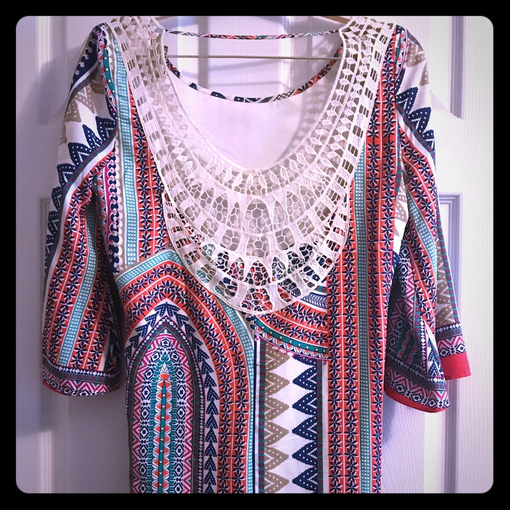 Colorful Crochet Dress